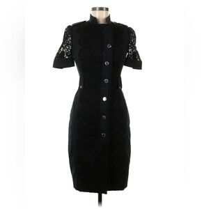 EUC Karen Millen Black Pencil Bodycon Dress Size 6